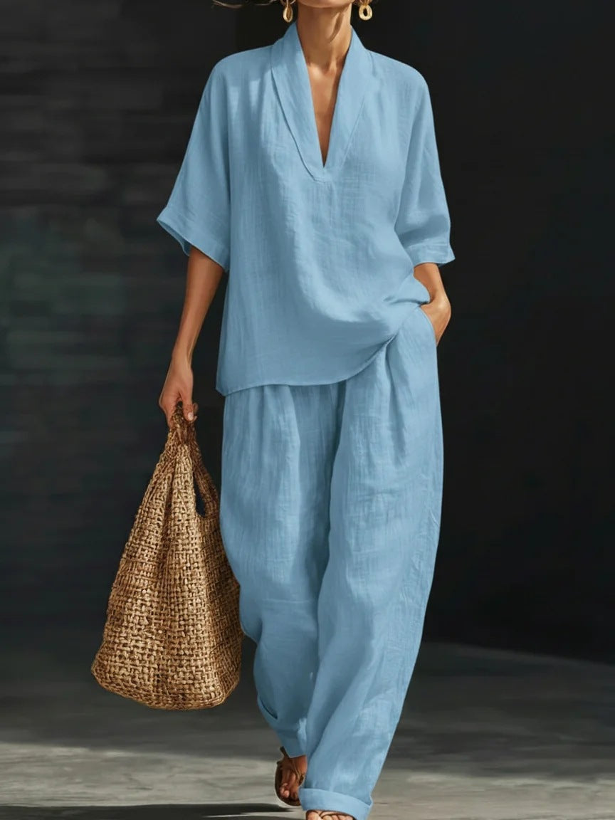 Conjunto informal de dos piezas para mujer