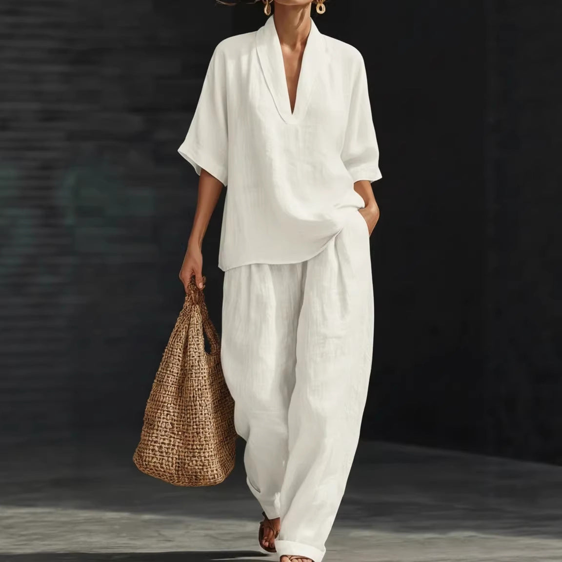 Conjunto informal de dos piezas para mujer