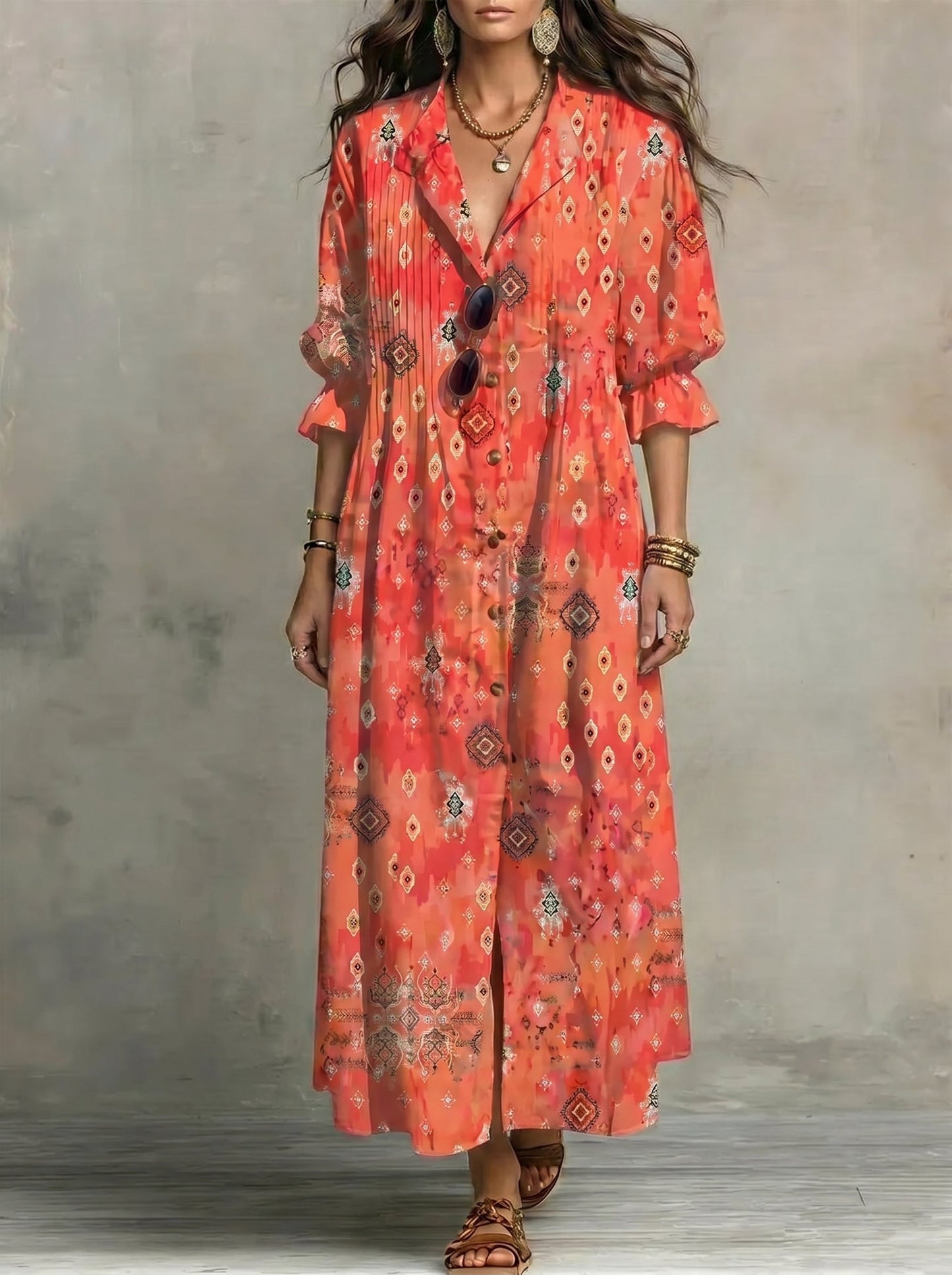 Zaria™ | Vestido largo bohemio y elegante