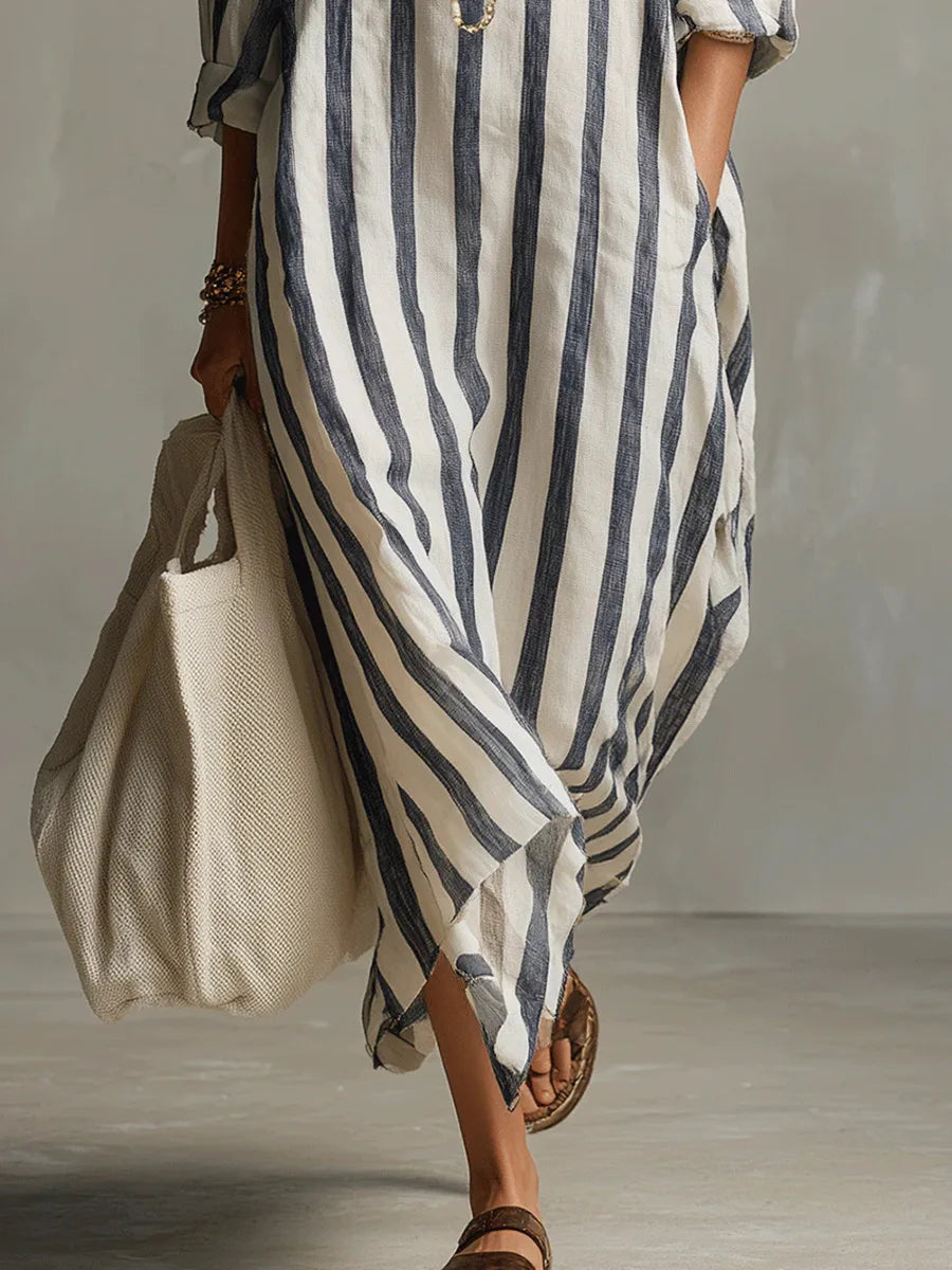 Inma™ | Vestido camisero largo
