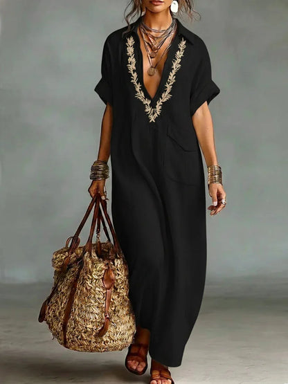 Marta™ | Vestido maxi bohemio con estampado floral