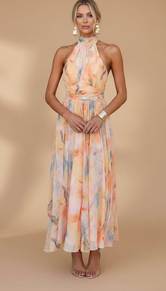 Eva™ | Vestido largo estampado