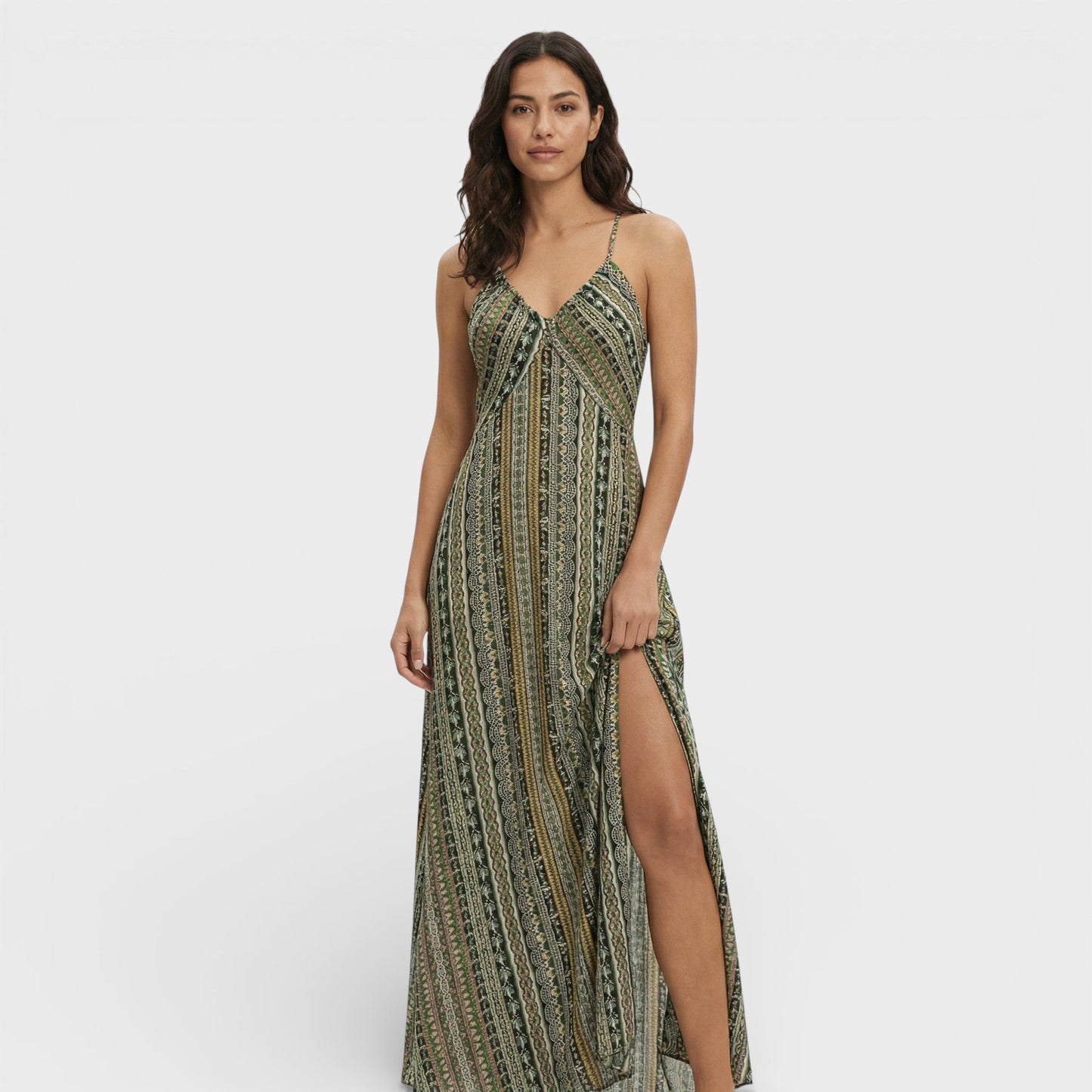 Sira™ | Vestido largo bohemio con estampado étnico