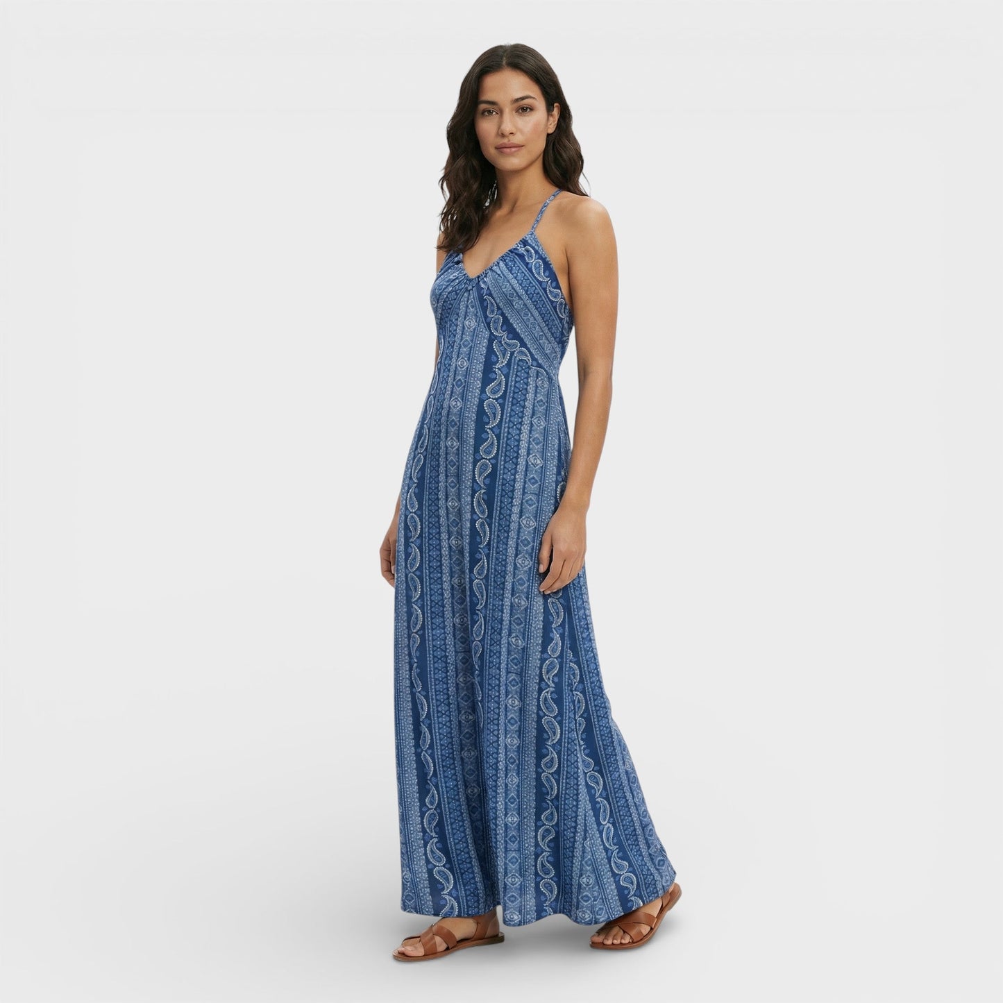 Sira™ | Vestido largo bohemio con estampado étnico
